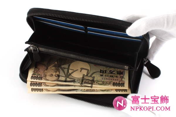ボッテガヴェネタ バシェットカーフレザー 長財布 ブラック 114076VAHF31000 